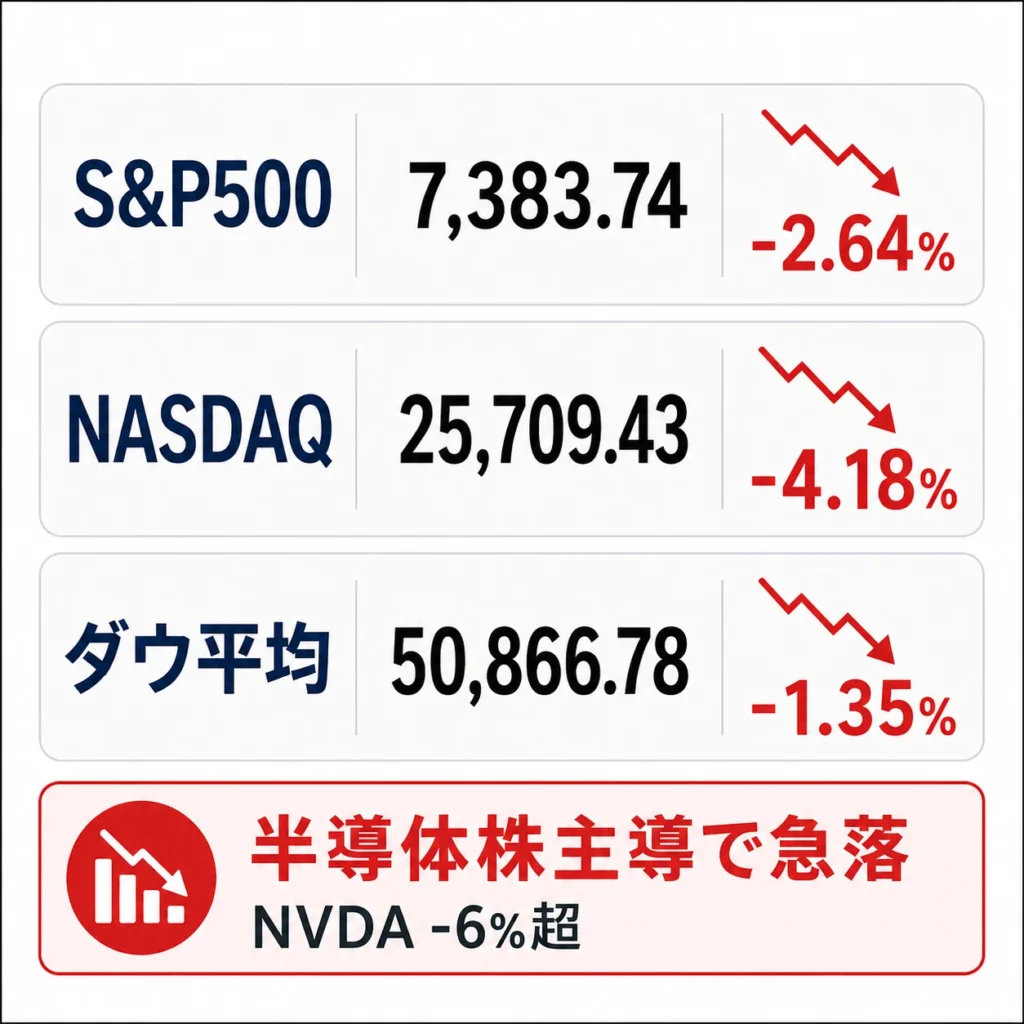 米国株価指数:26.6.5